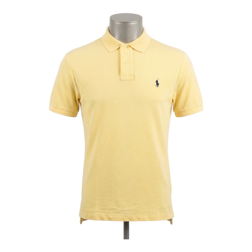 Polo Ralph Lauren Men's Yellow Cotton Classic Fit Short Sleeve Polo Shirt Sz M